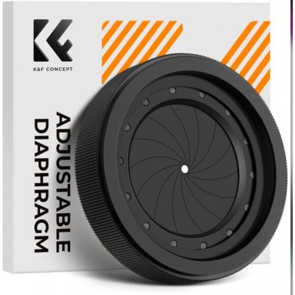 K&F Concept Adjustable Iris Aperture Diaphragm - Picture 1 of 4